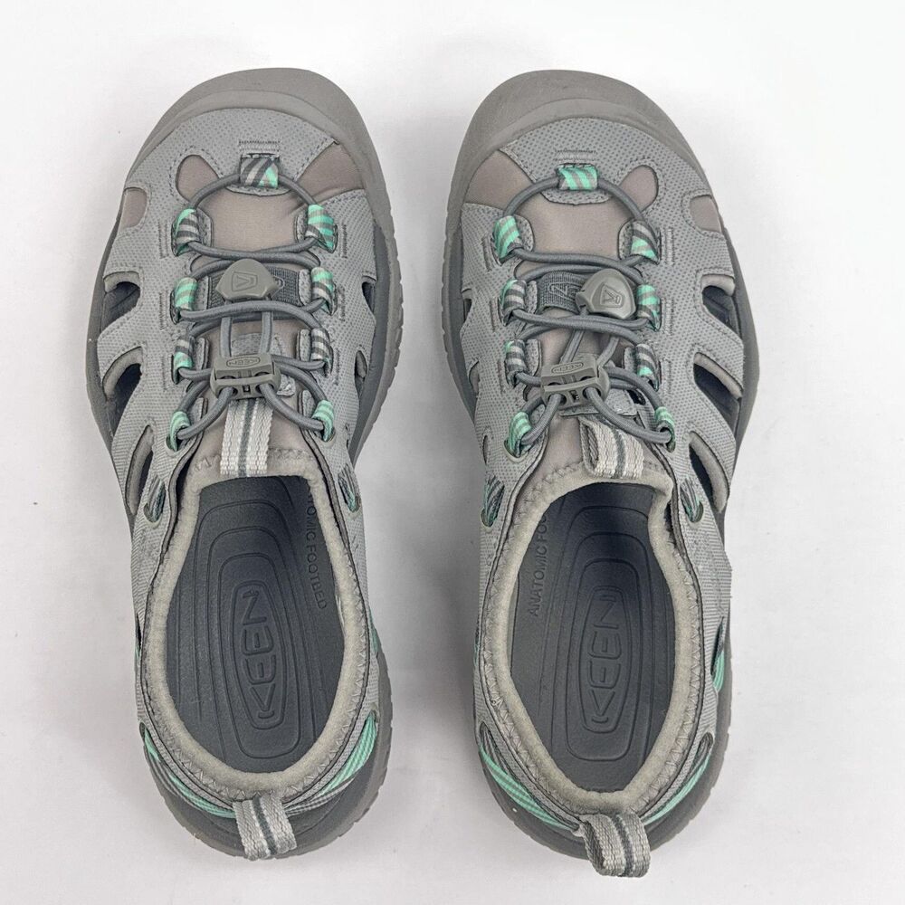 KEEN SOLR Sandals Womens 6.5 Gray Ocean Fisherman Water Hiking Shoes Closed Toe - Picture 8 of 12
